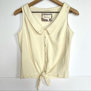 ANTHROPOLOGIE Biloxi Button Down Tank Size XS